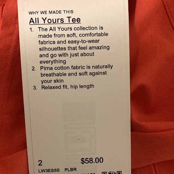 Lululemon All Yours Cotton T-Shirt BNWT - Picture 5 of 5